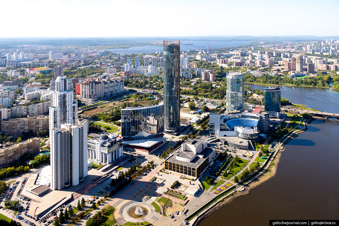Башня Исеть Екатеринбург вид сверху