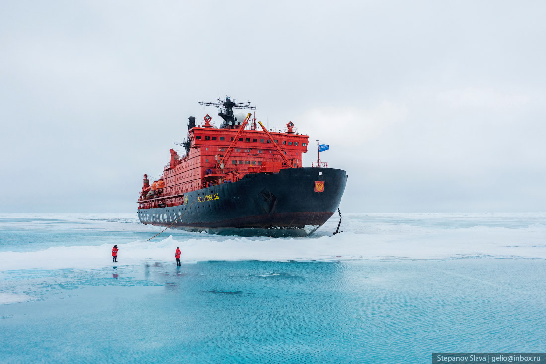 Атомный ледокол «50 лет Победы» — покоритель Северного полюса 
