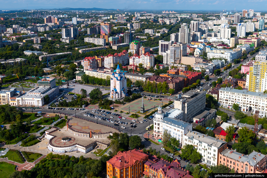 Город Хабаровск Комсомольская площадь