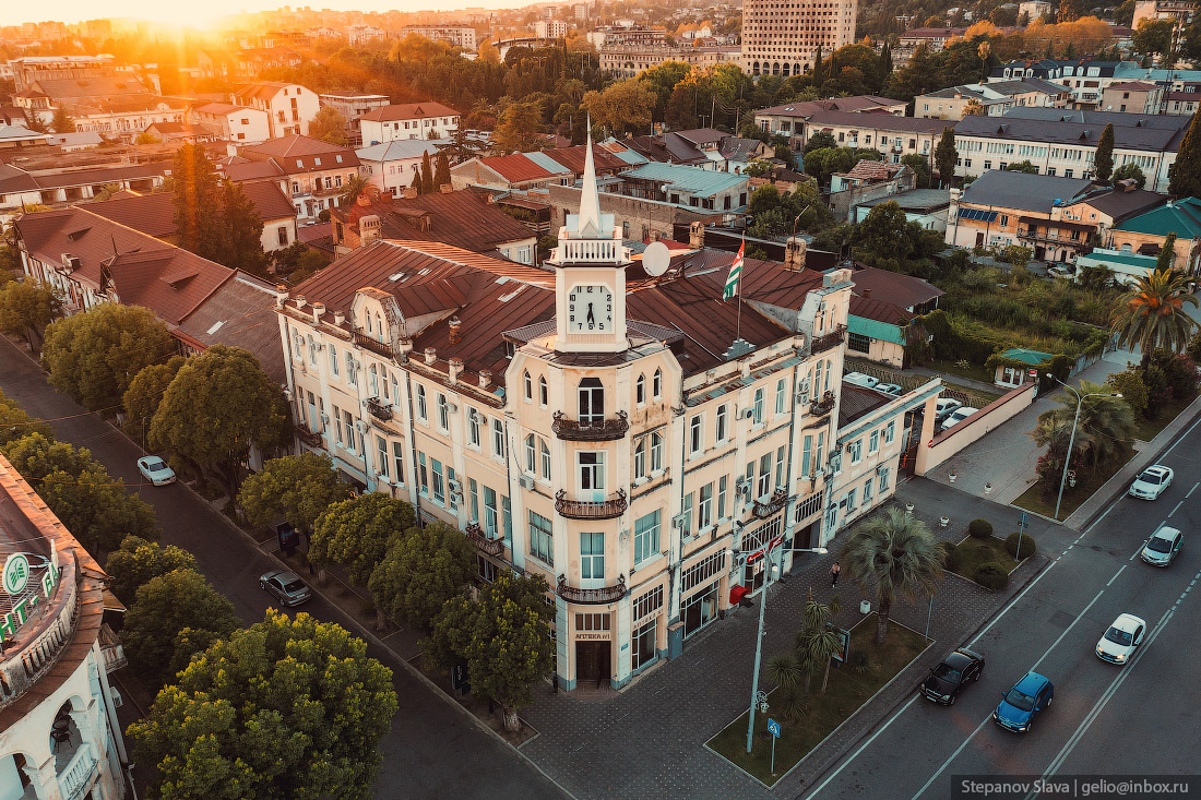 Абхазия — города-курорты с высоты 