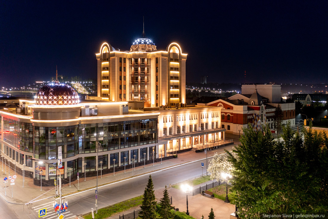 Барнаул с высоты, Концертный зал, сибирь