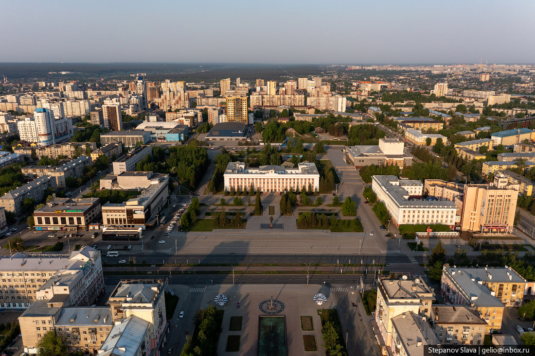 Барнаул с высоты, Площадь Советов