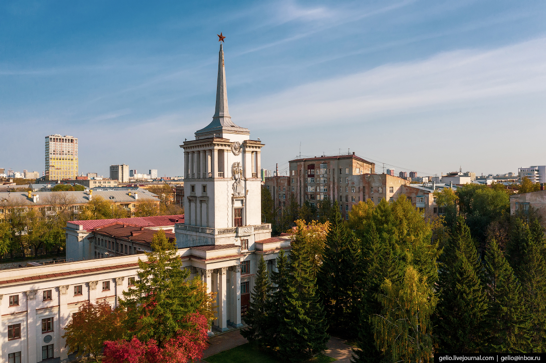Виды Екатеринбург с высоты Окружной Дом офицеров