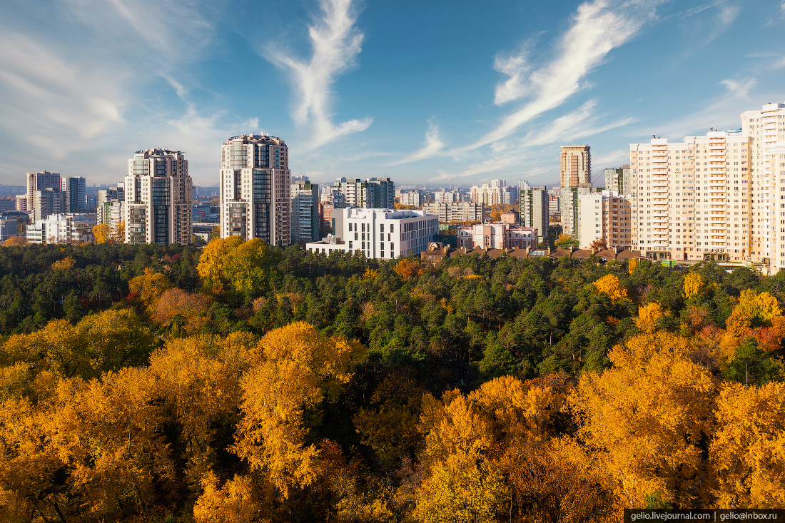 Виды Екатеринбург с высоты Зелёная роща