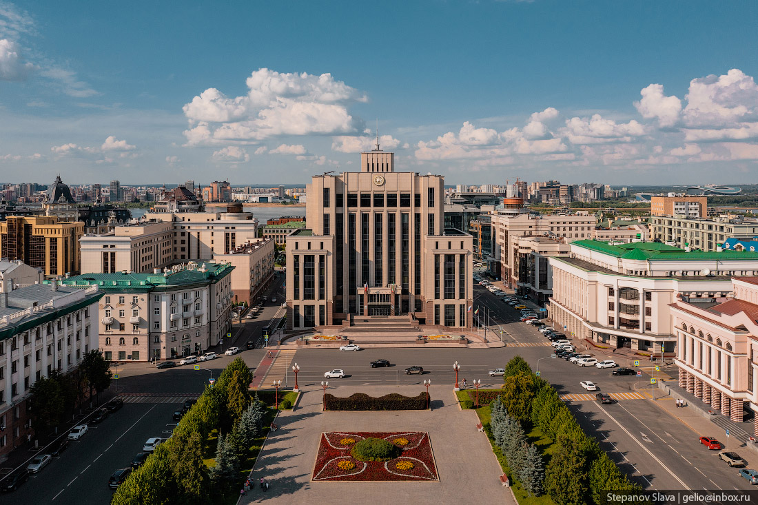 казань с высоты, правительство республики татарстан