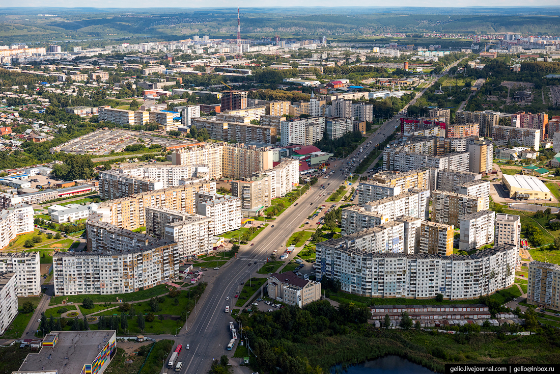 Кемерово с вертолёта