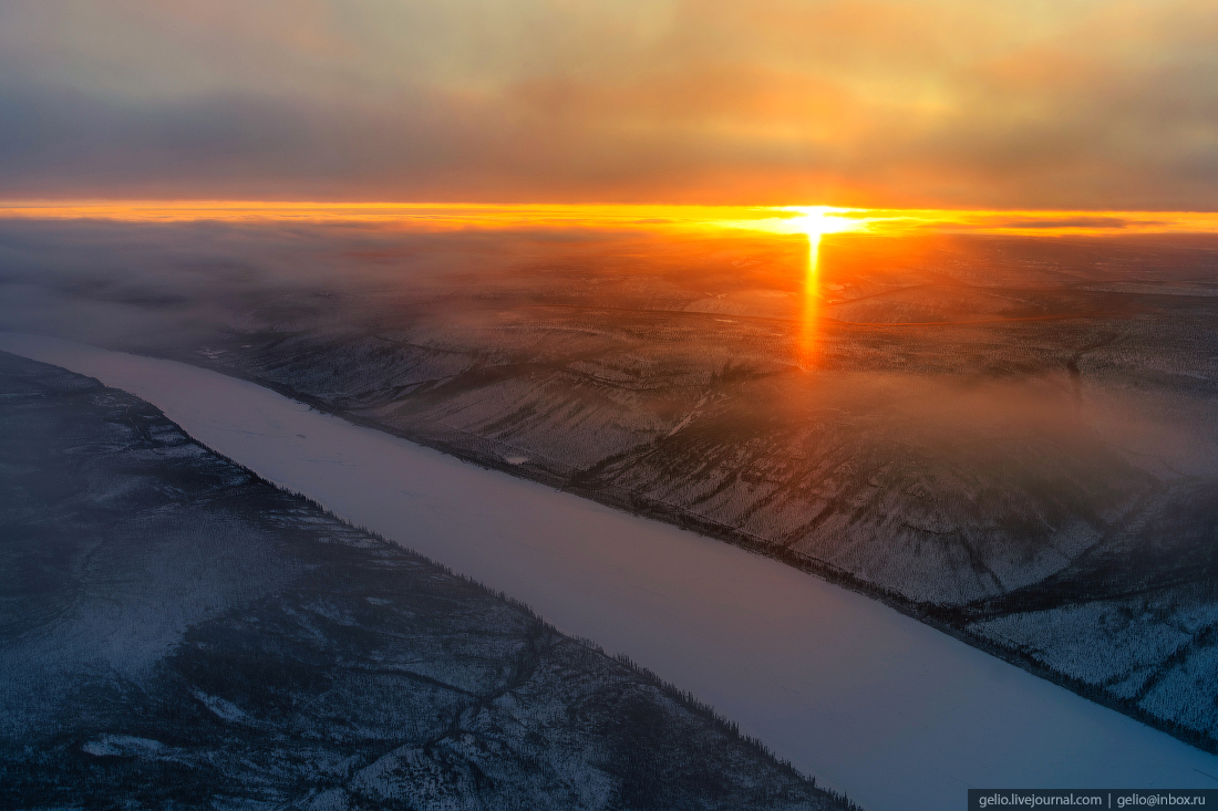 природа красноярского края, эвенкия, зима