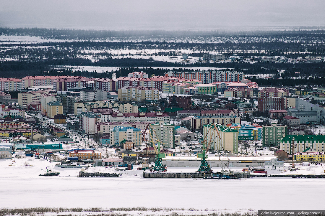 Нарьян-Мар с высоты — северный город у Белого моря (31 фото)