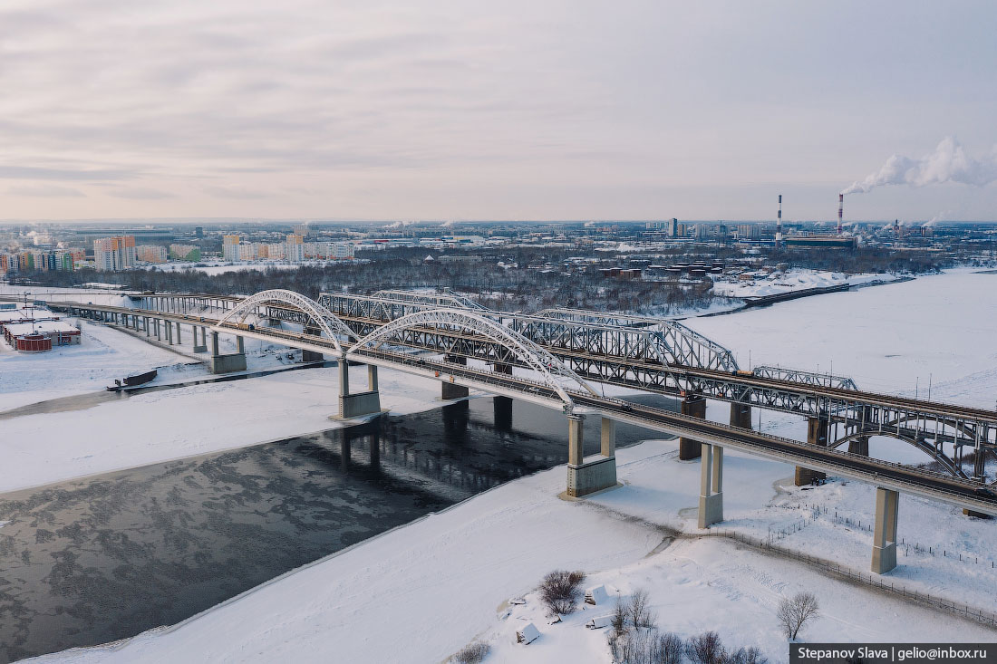 нижний новгород, зима, борский мост