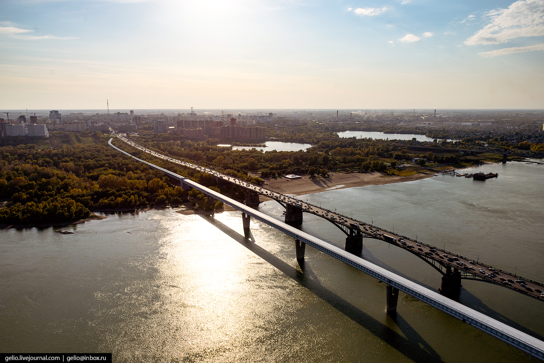 Через реку новосибирск