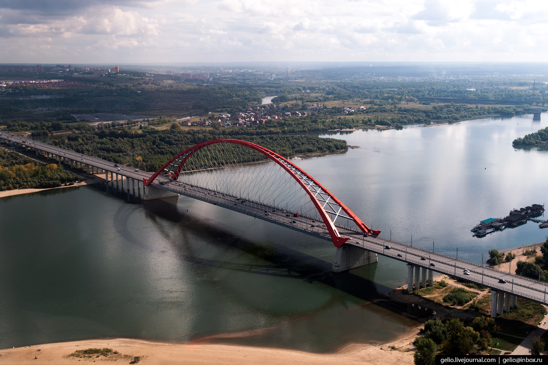 Бугринский мост Фотографии Новосибирск с высоты