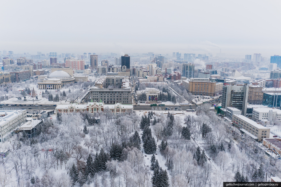 Новосибирск зимой фото