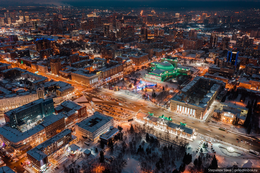 Новосибирск фото с земли