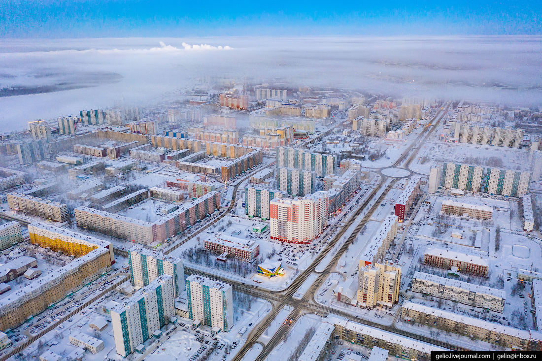 Нижневартовск с высоты — северный город нефтяников 