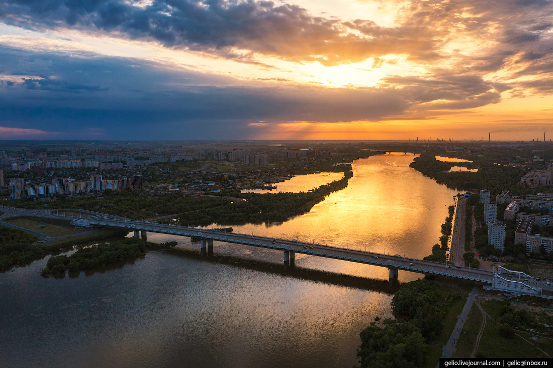 Омск фото с высоты