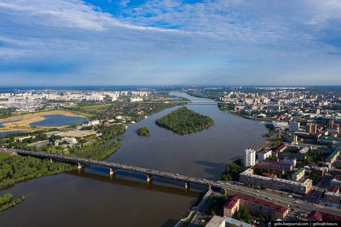 Омск фото с высоты