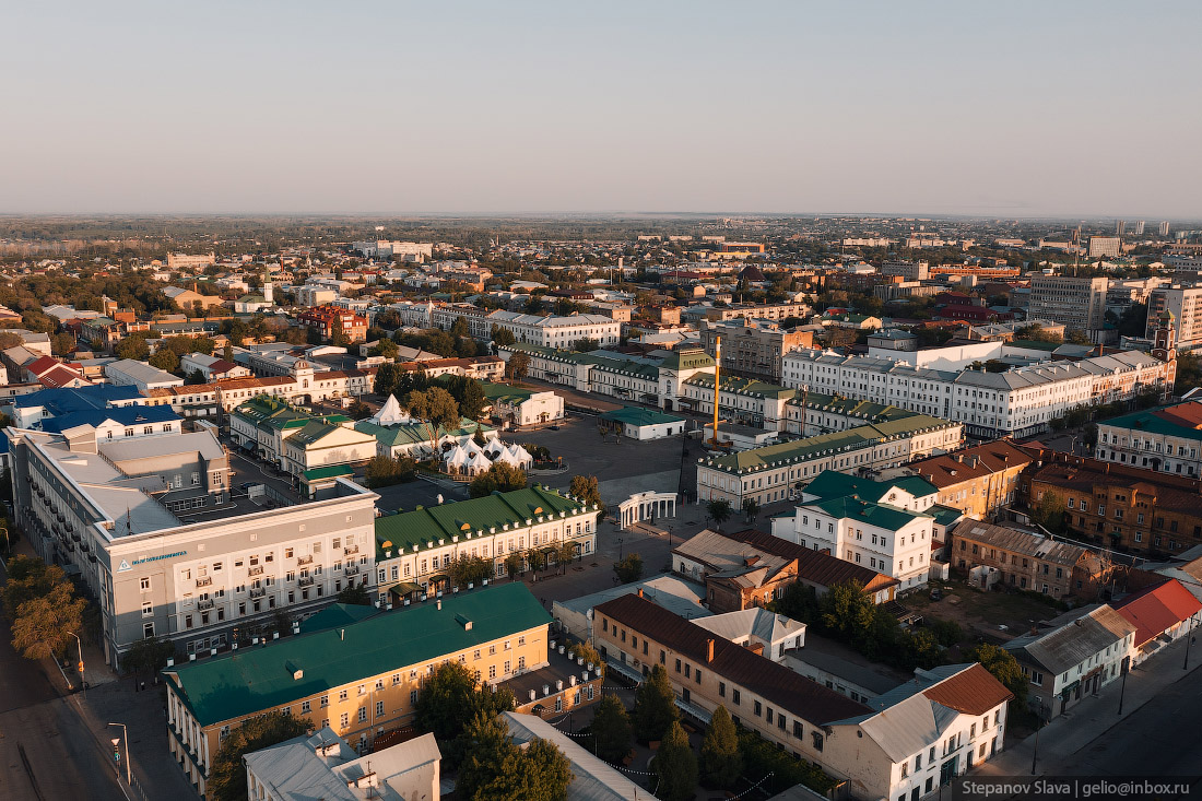 Оренбург с высоты — город на границе Европы и Азии 