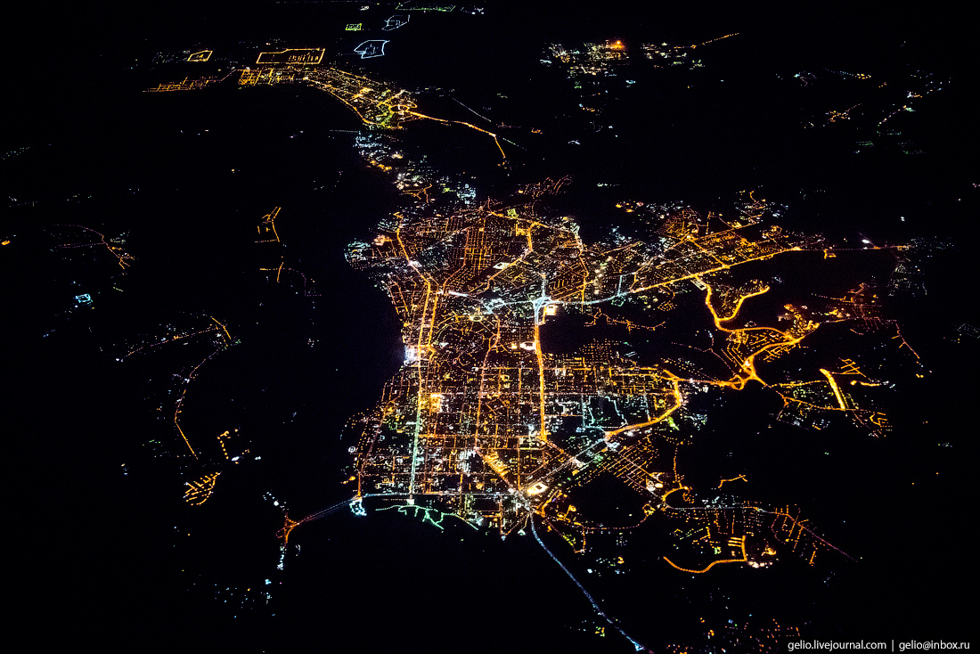 Фото красноярска из космоса
