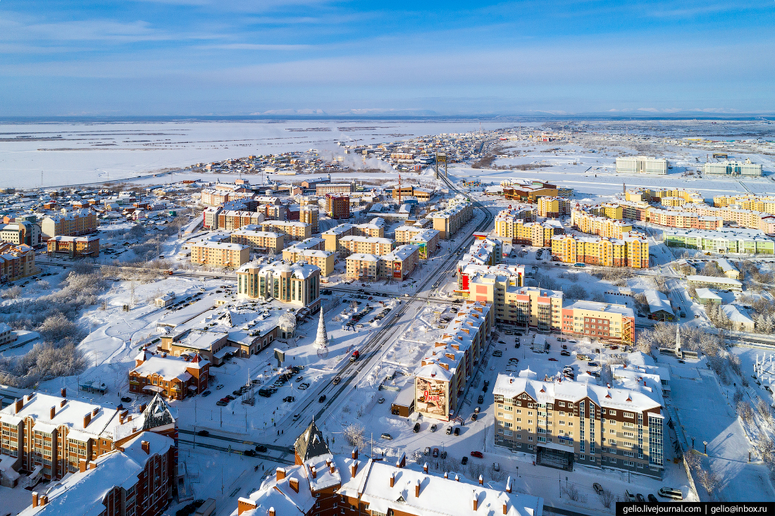 Салехард с высоты: город на полярном круге 