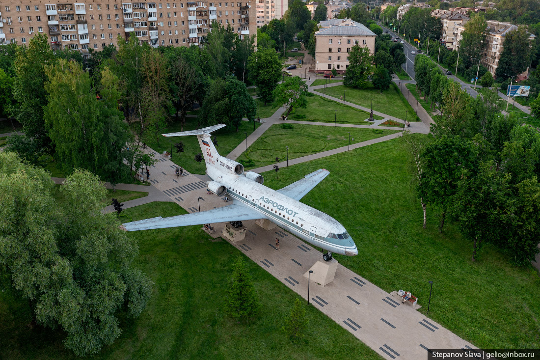 смоленск с высоты, Як-42, сквер