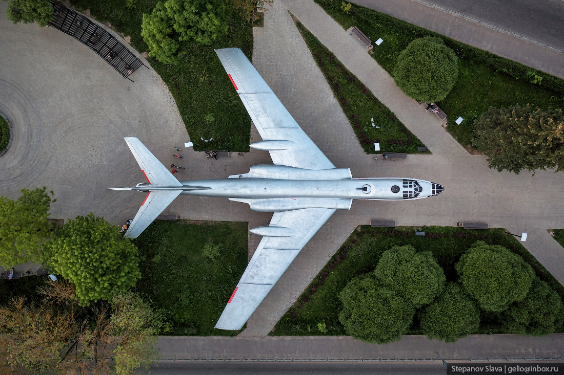 смоленск с высоты, Ту-16, сквер