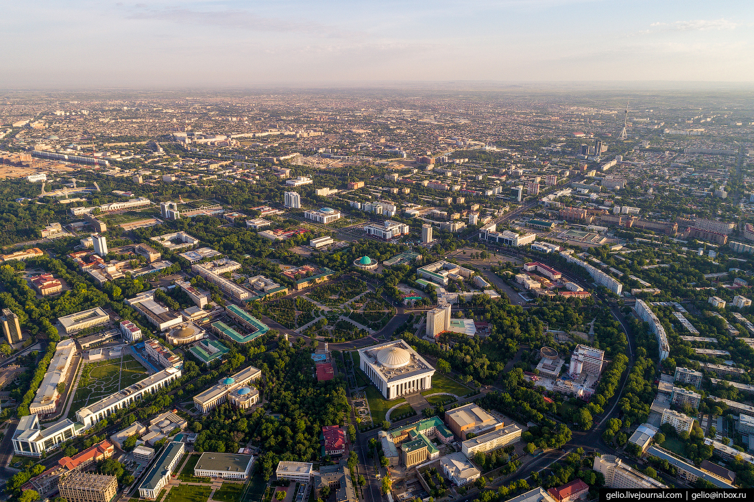 Ташкент столица с высоты птичьего полета