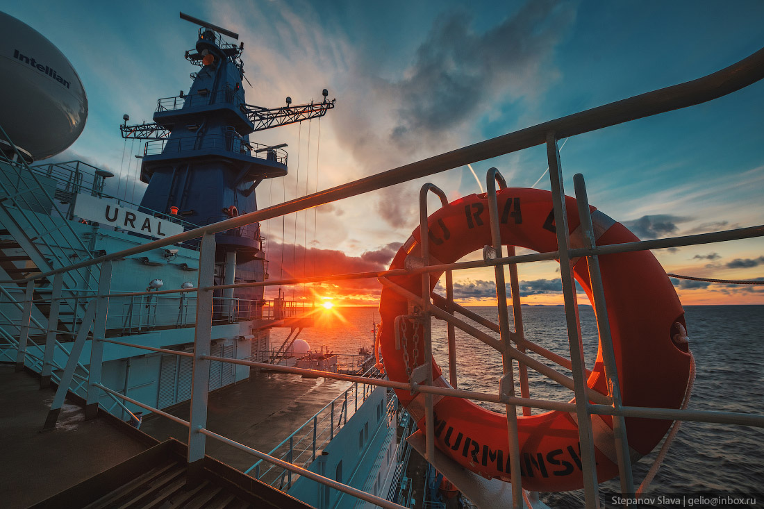 Атомный ледокол «Урал» — ходовые испытания в Финском заливе 