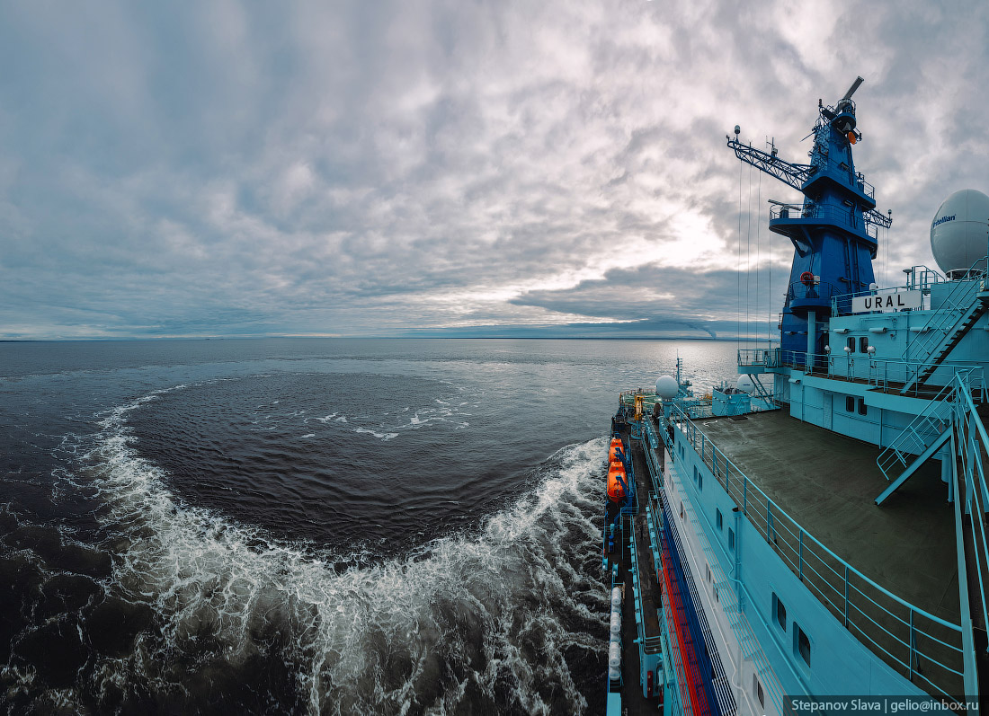 Атомный ледокол «Урал» — ходовые испытания в Финском заливе 